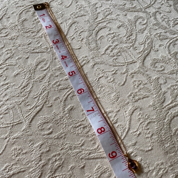 Van Dell I Amethyst 14KT Gold Overlay Necklace I February - Picture 7 of 16